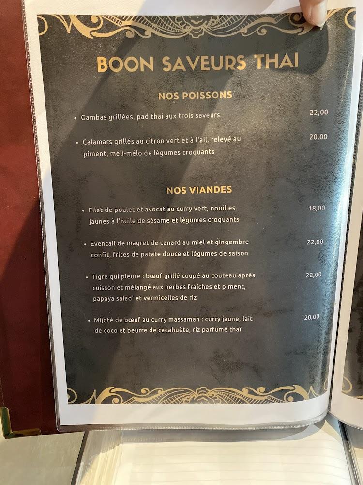 Boon Saveurs Thai - Menu Image 2