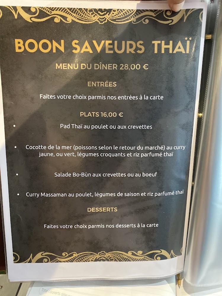 Boon Saveurs Thai - Menu Image 4